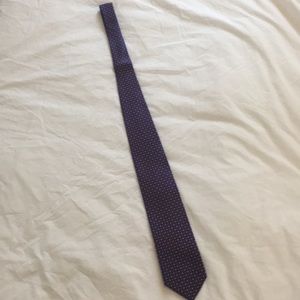 100% blue silk Seigo tie